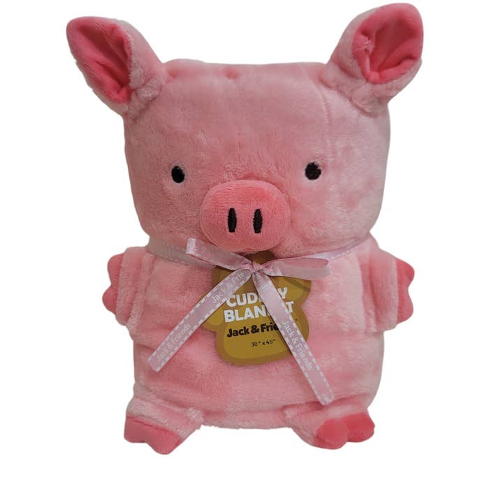 Pig Cuddly Blanket for wholesale by One & Only Creations, Inc. - Jack & Friends