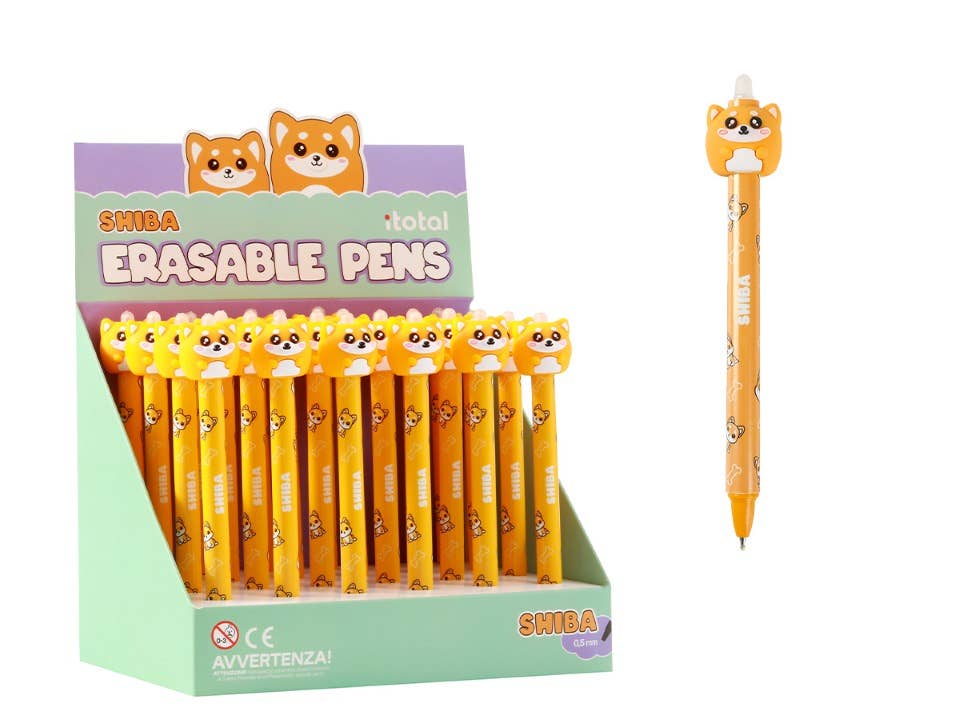 I-Total, I-Drink - Wholesale Pen - 3D Erasable Pen Shiba  Display 24 Pcs0