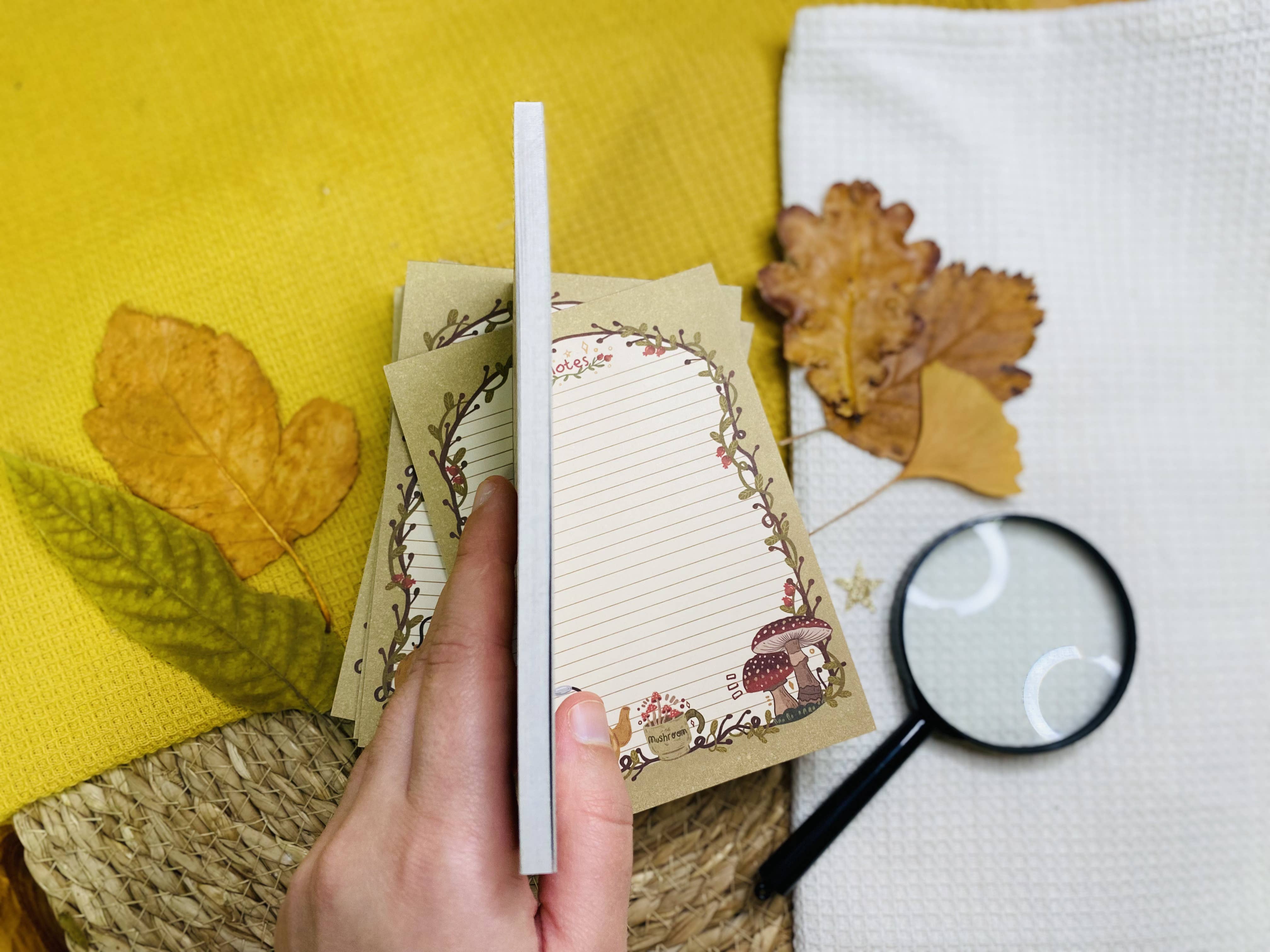 Split Moon Studios - Wholesale Notepad - NEW* Vintage Mushroom Notepad A6 To-Do List3