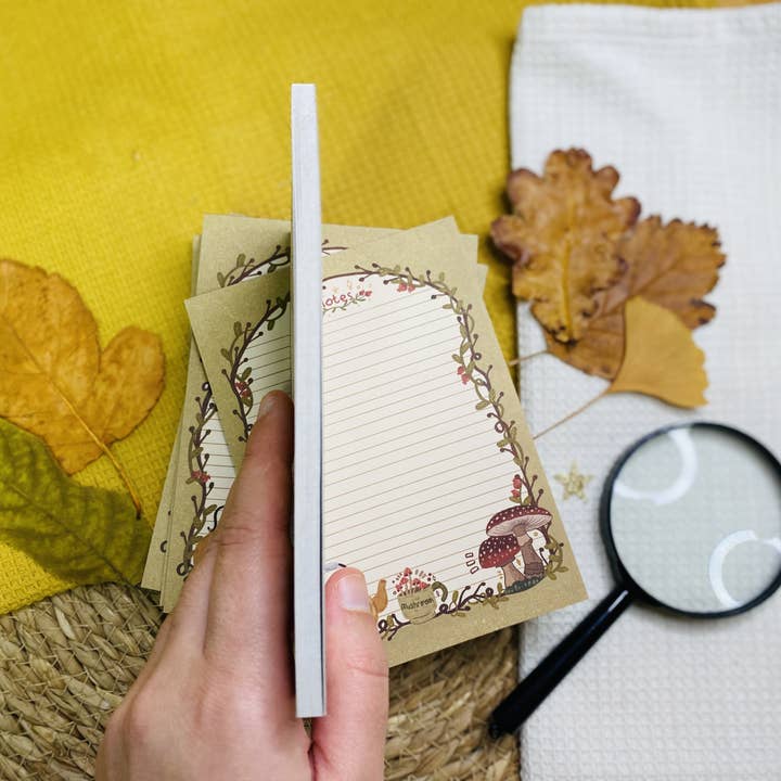 Split Moon Studios - Wholesale Notepad - NEW* Vintage Mushroom Notepad A6 To-Do List3