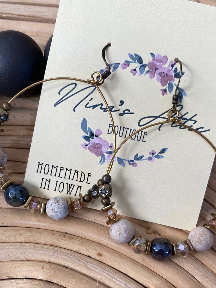 Cerceau Perlé Neutre Soirée pour la vente par Nina’s Attic