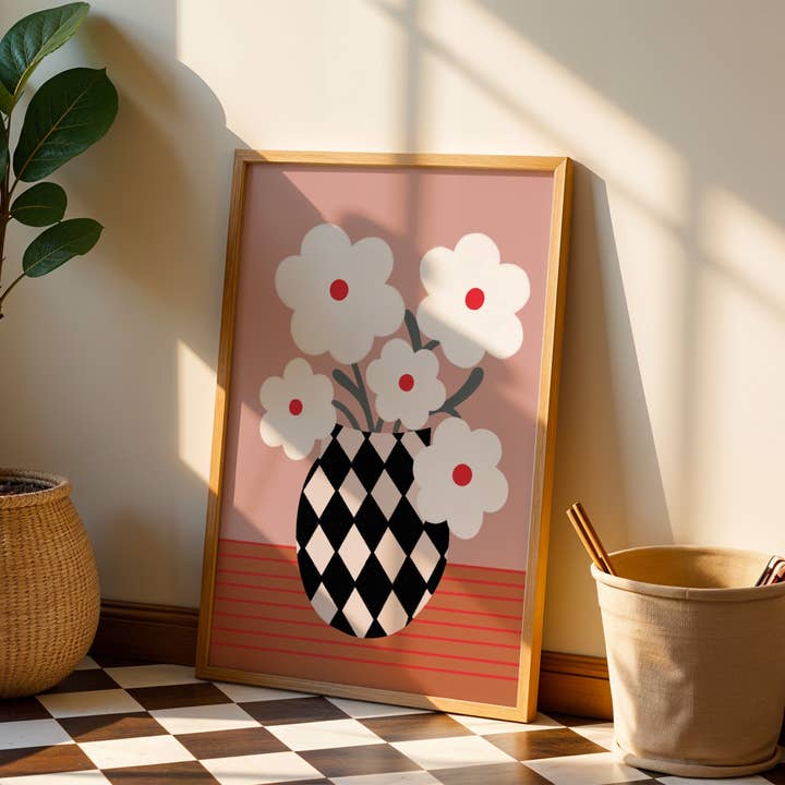 Emmy James Studio - Wholesale Art Print - Daisy Vase Art Print7