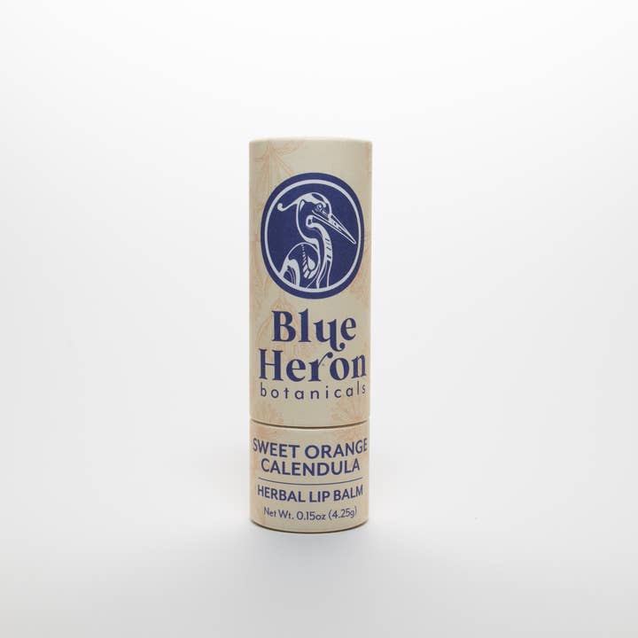 NEW* Herbal Lip Balm - Sweet Orange Calendula for wholesale by Blue Heron Botanicals