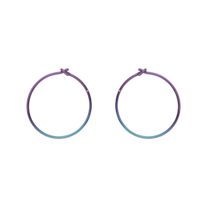 Mark Steel Jewelry - Wholesale Hoop Earrings - 22 Gauge Wire Hoop Earring Available in Sizes 9mm-18mm8