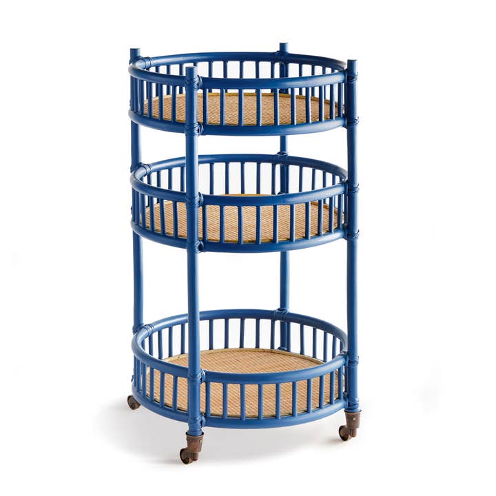 Rowelyn Bar Cart - Blue for wholesale by Napa Home & Garden