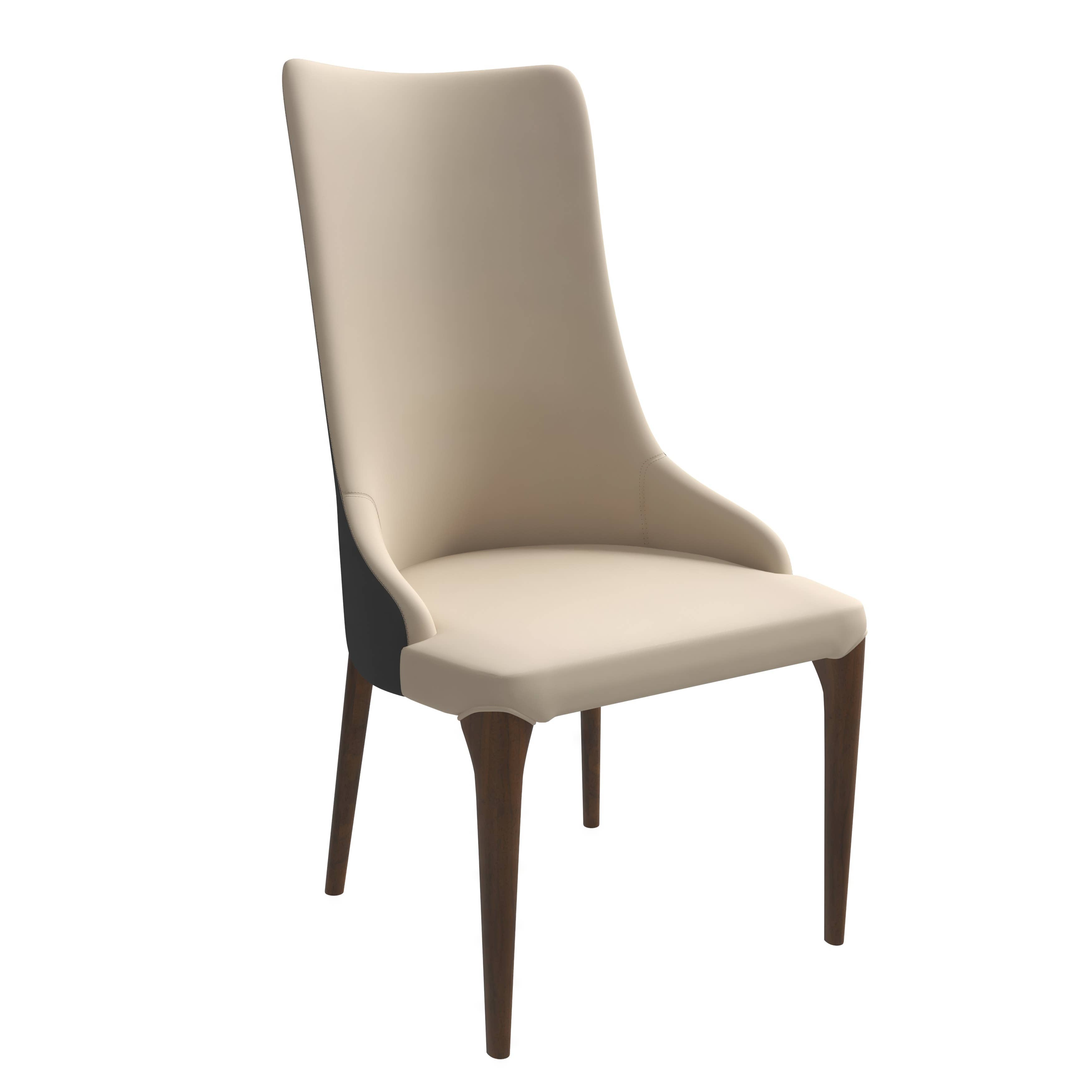 LeisureMod - Wholesale Chair - Elm Modern Leather Dining Chair for Home Kitchen Dining Room24