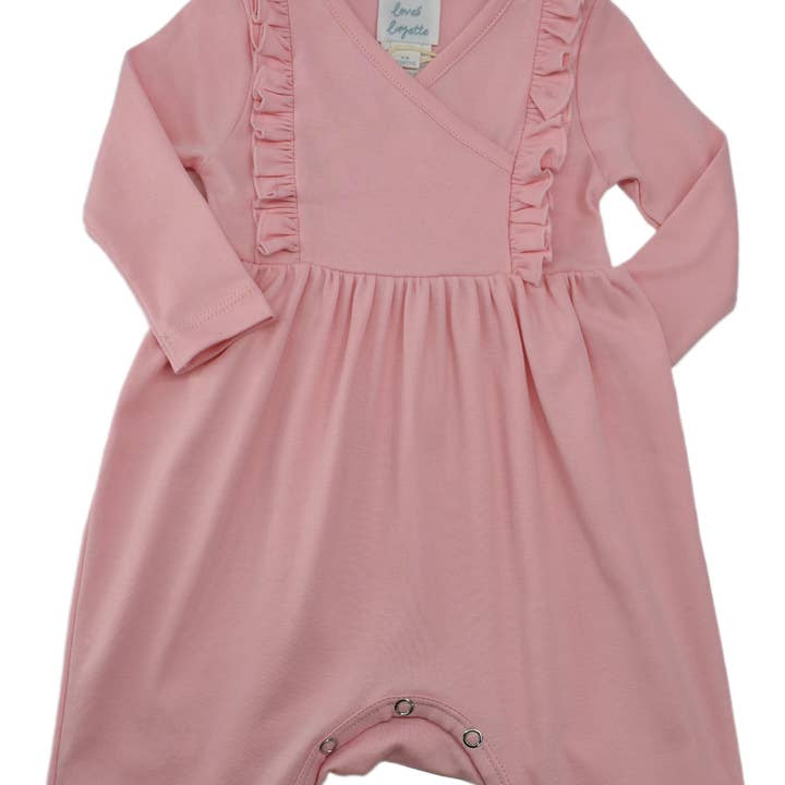 LAYETTE BASIC-Rose Shadow-Phoebe Romper for wholesale by Lemon Loves Lime