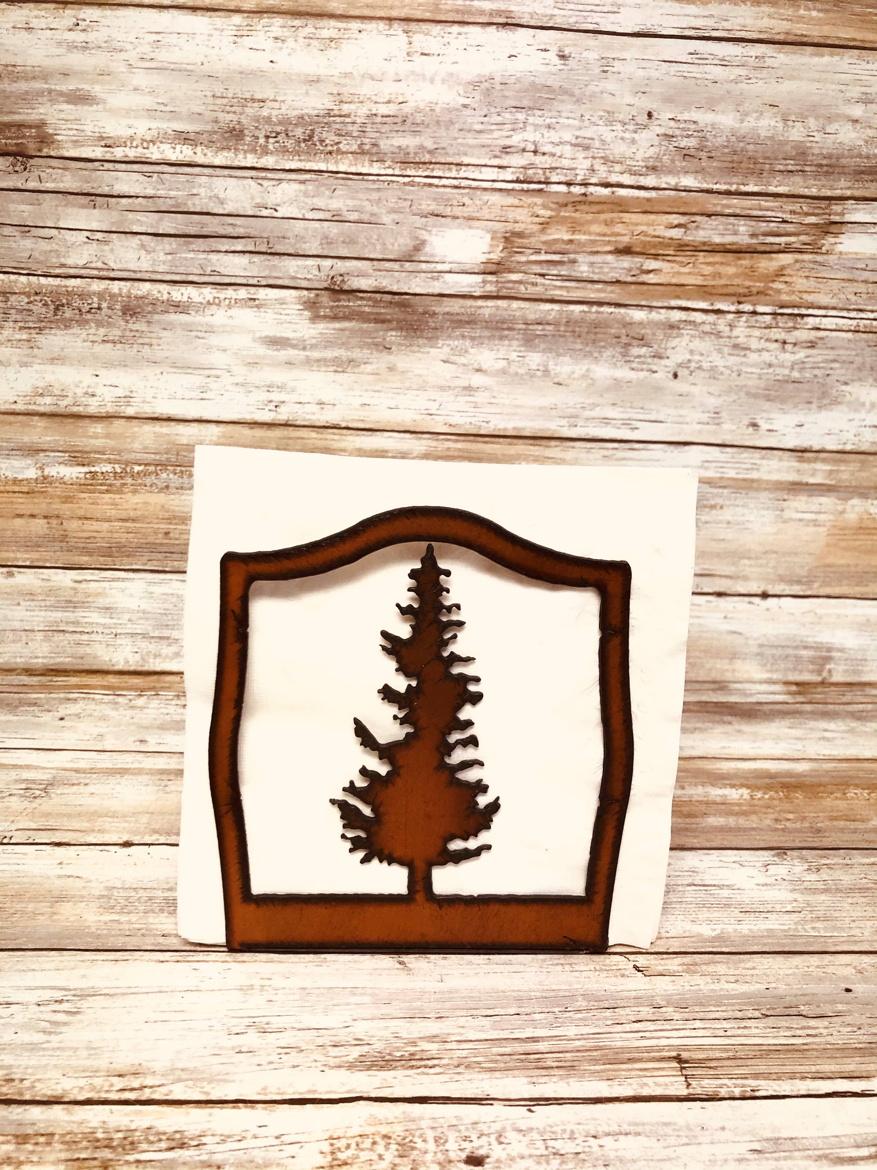 Universal Ironworks USA - Wholesale Napkin Holder - Pine Tree Lodge Napkin Holder