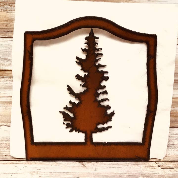 Universal Ironworks USA - Wholesale Napkin Holder - Pine Tree Lodge Napkin Holder0