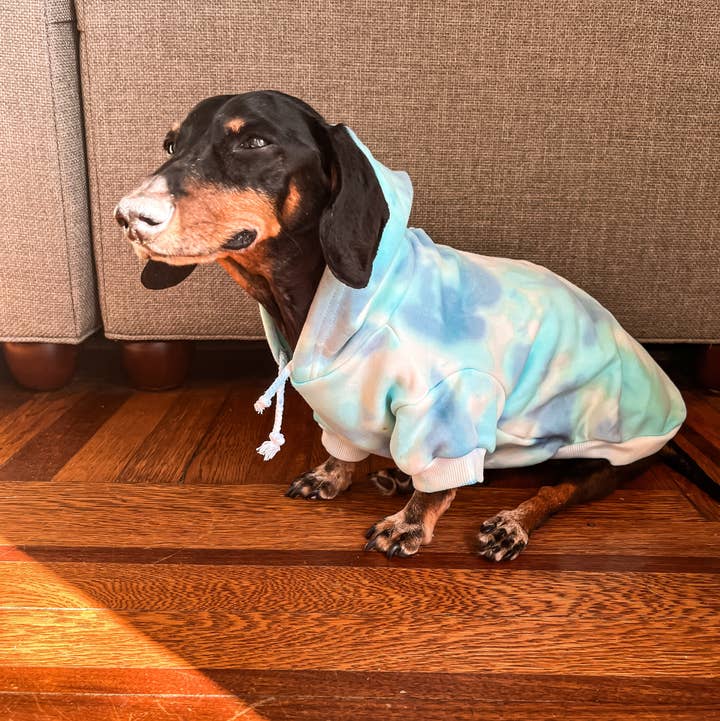 To Tie-Dye for Clothing - Wholesale Pet Shirt - Dog - Tie-Dye Hoodie Sweatshirt for Pets0