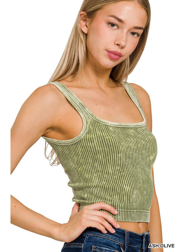 42POPS - Wholesale Tank Top - Women's - ",.._ Premium Washed Seamless 2-way Tank
