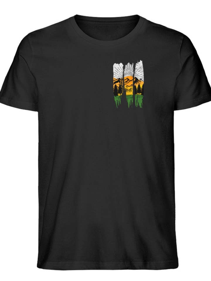 Camicia organica premium da uomo Lovely Nature Brush per la vendita all'ingrosso da parte di Uwaldu