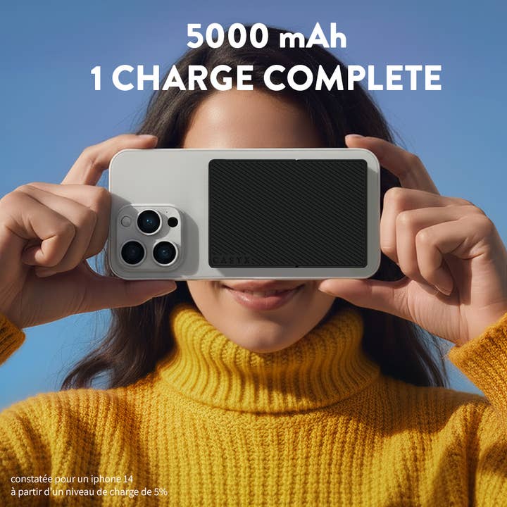 CASYX - Wholesale Portable Charger - Portable battery 5,000 mAh, MagSafe, kickstand – Black