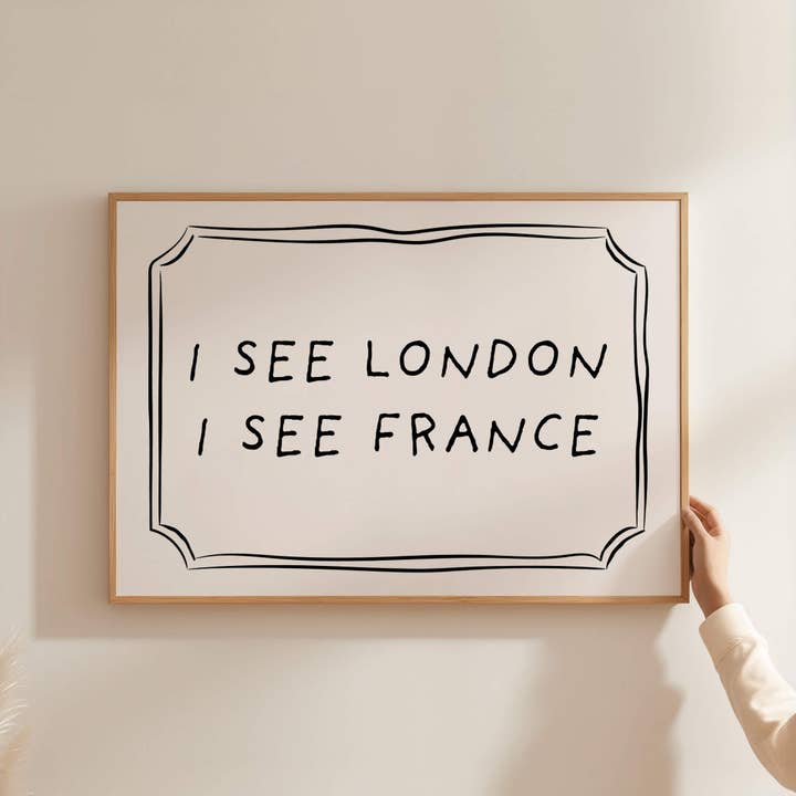 I See London I See France Poster for wholesale by House of Saturn