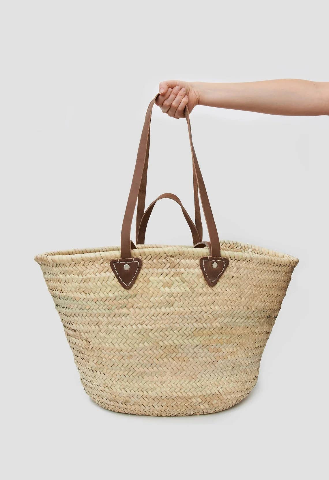 High crafty – wholesale Beach bag – Handmade Moroccan Basket – French Market Basket with Double