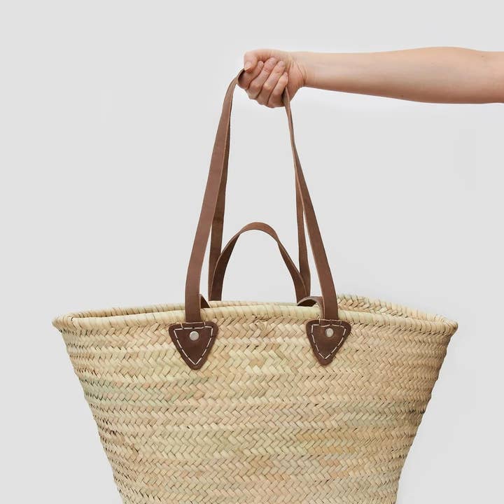 High crafty – wholesale Beach bag – Handmade Moroccan Basket – French Market Basket with Double 0