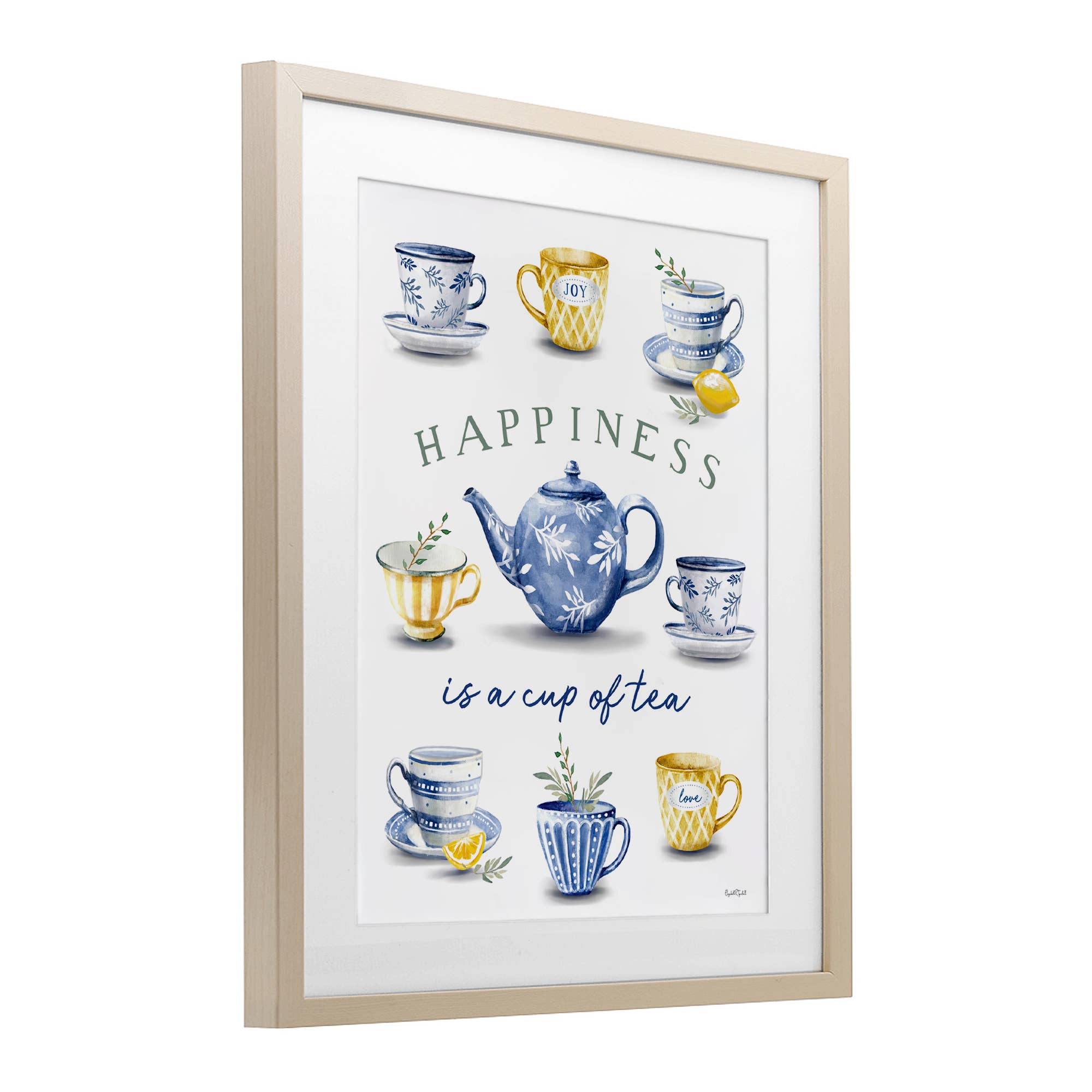 Stupell Industries - Wholesale Wall sign - Happiness is a Cup of Tea - Print Under Glass Wall Art8