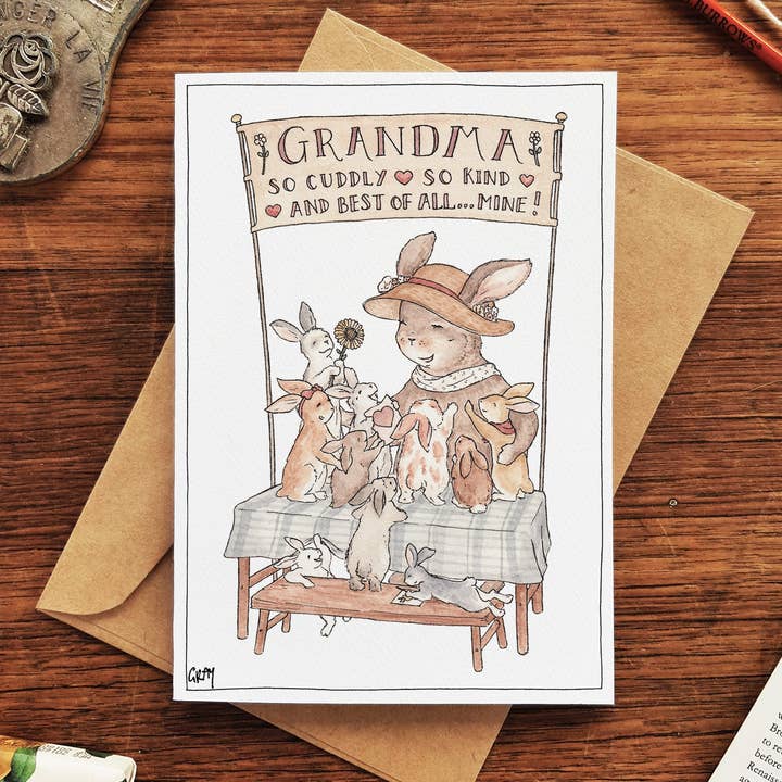 My Cuddly Grandma - Tarjeta de felicitación para venta al por mayor de Erlenmeyer Art