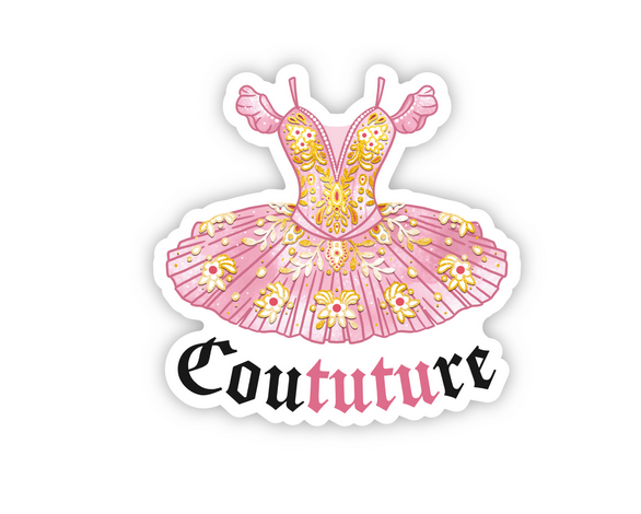Denali & Co. – wholesale Sticker – Coututure Tutu Dance Sticker, 3" x 3"2