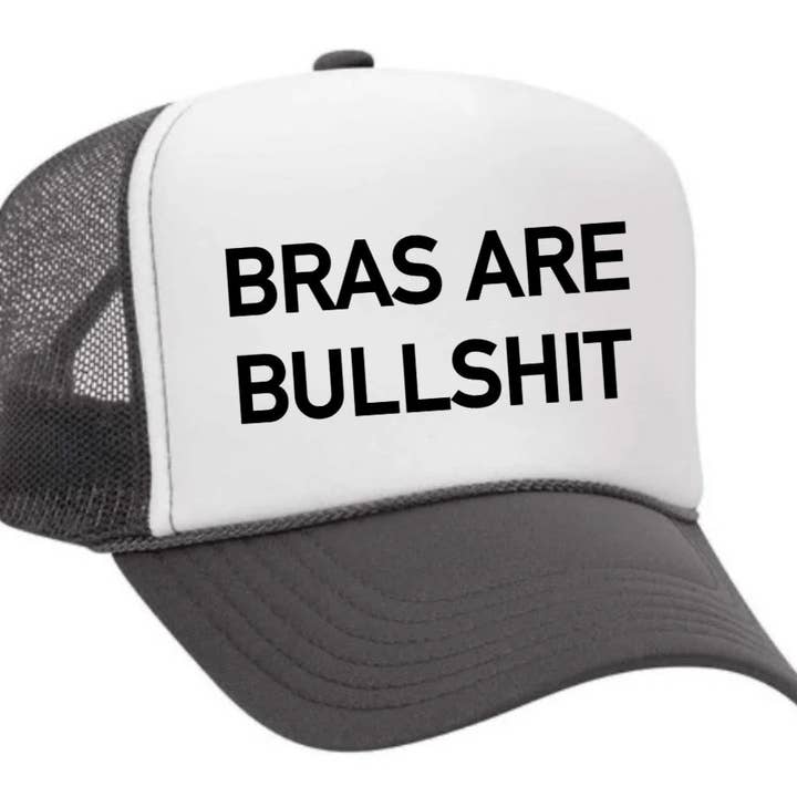 Inappropriate Trucker Hats - Wholesale Trucker Hat - Women's - Bras Are Bullshit Trucker Hat27