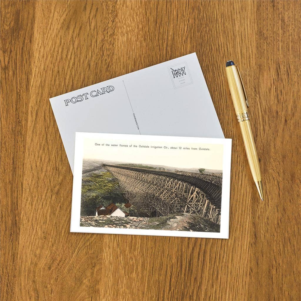 Found Image Press - Wholesale Postcard - Postcard CA-1429 Scaffolding over Canyon1