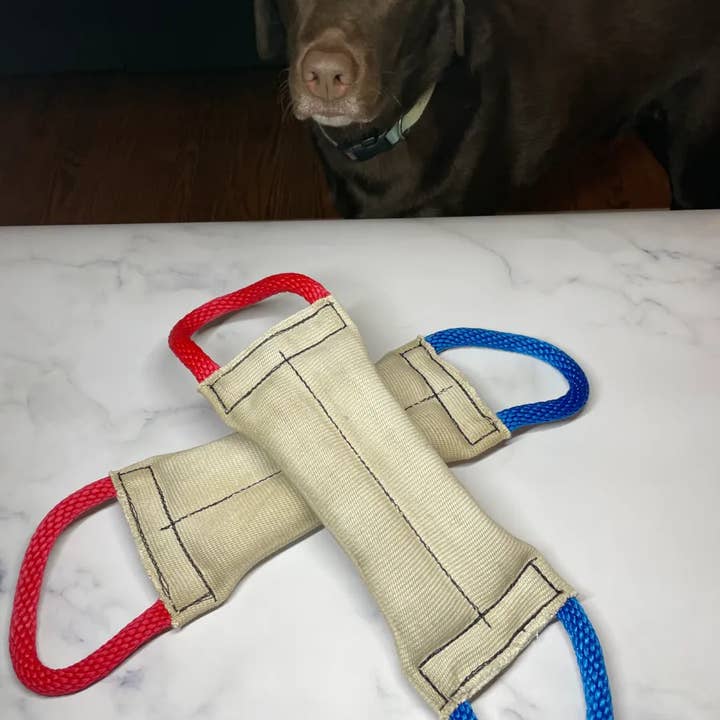 Dual Rope Handle Tug of War Toy for wholesale by Go Go Dog Toys