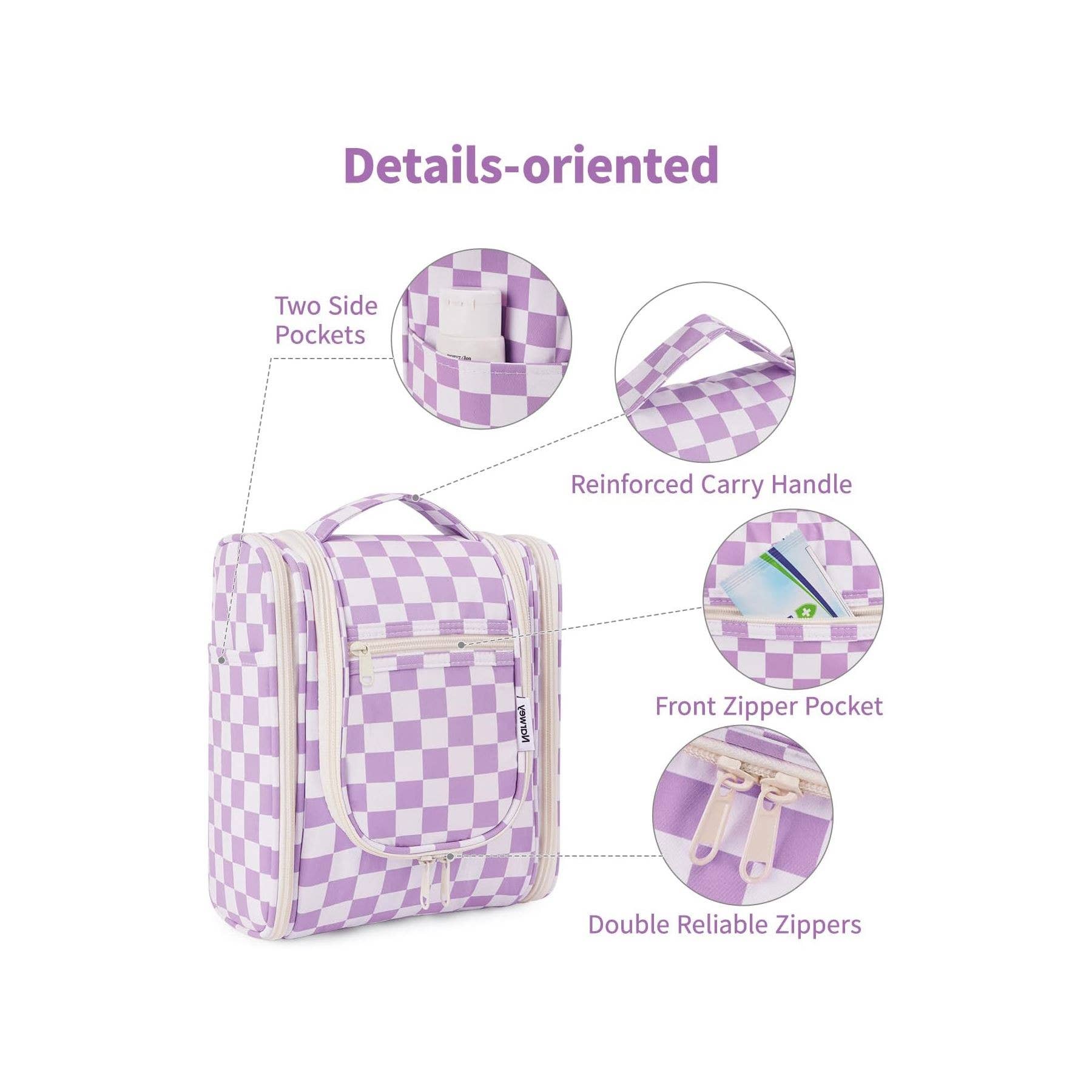 wandf - Wholesale Toiletry Bag - Women's - Hanging Travel Toiletry Cosmetic Bag for Women121