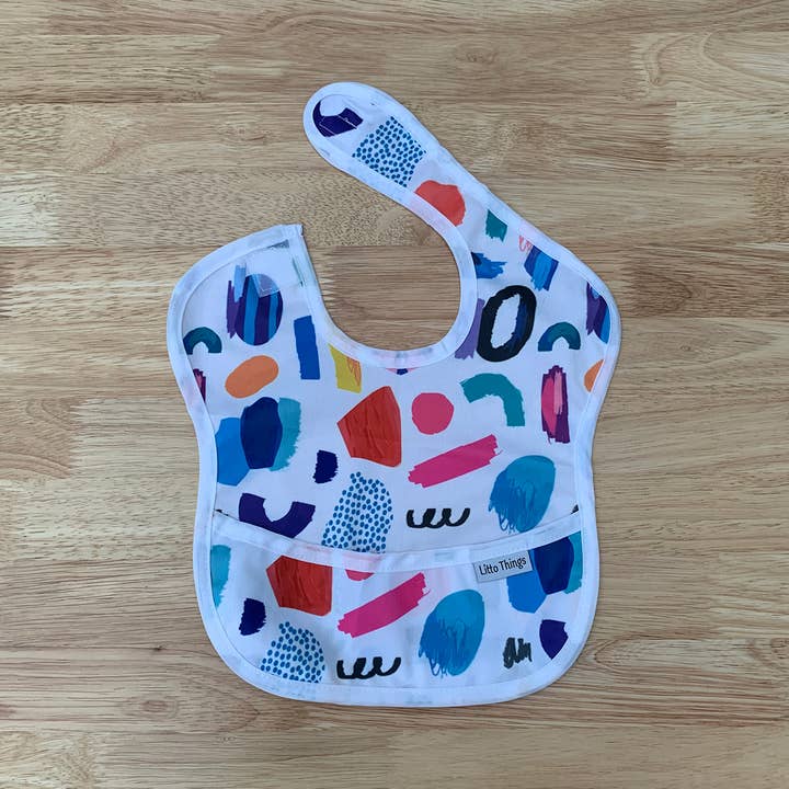 Litto Things - Vendita all'ingrosso Bavaglino - Neonati - Bavaglino impermeabile semplice - Primo dipinto ad acquerello1