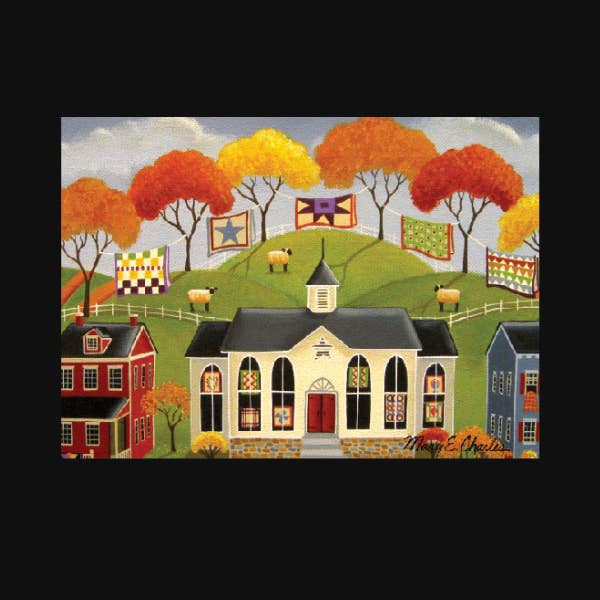 Carte blanche Mary Charles Quilted Sky 5 x 7 pour la vente par Greetings From Hospitality Lane