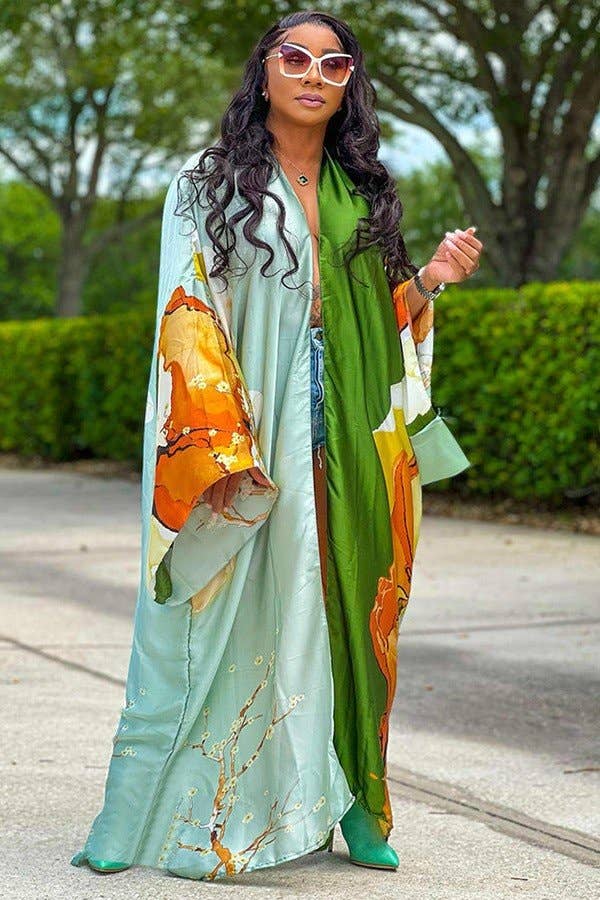 Aria Romance - Wholesale Kimono - Women's - Colorblock Smock Top4