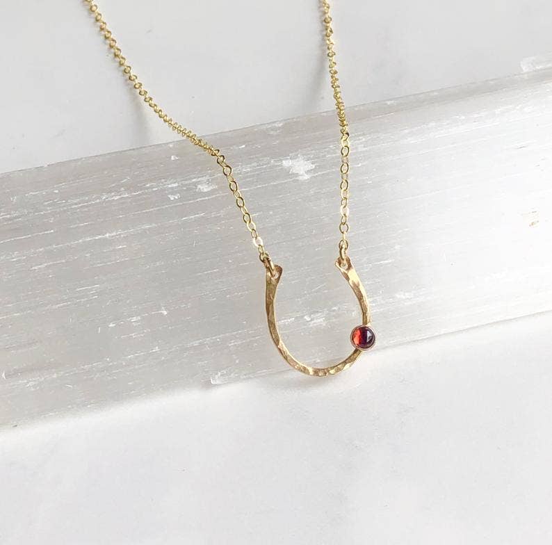 Bonnie Boardman Jewelry - Wholesale Pendant/Charm Necklace - Lucky Horseshoe Necklace-14kt gold fill3