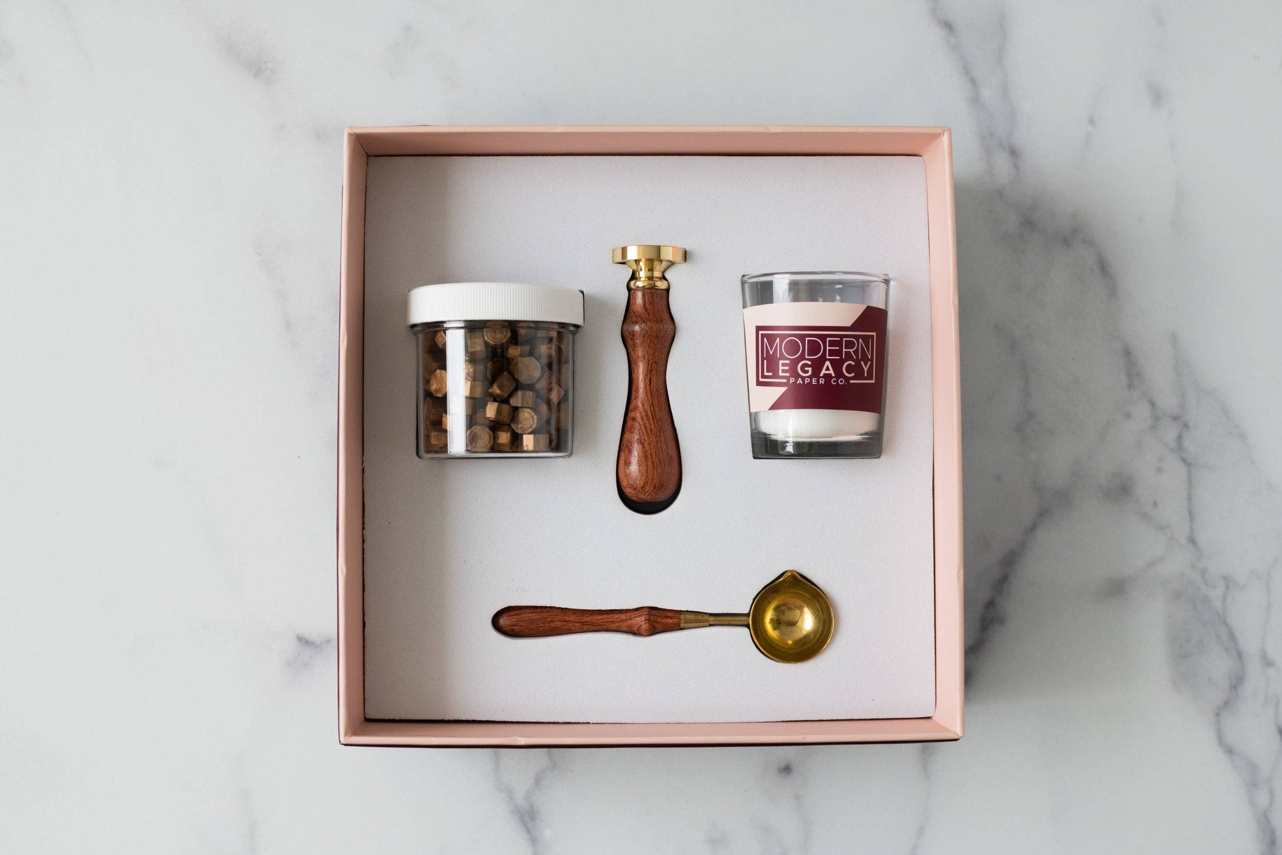 Modern Legacy Paper Company – wholesale Rubber/decorative stamp – Champagne Flutes Wax Seal Stamp Kit3