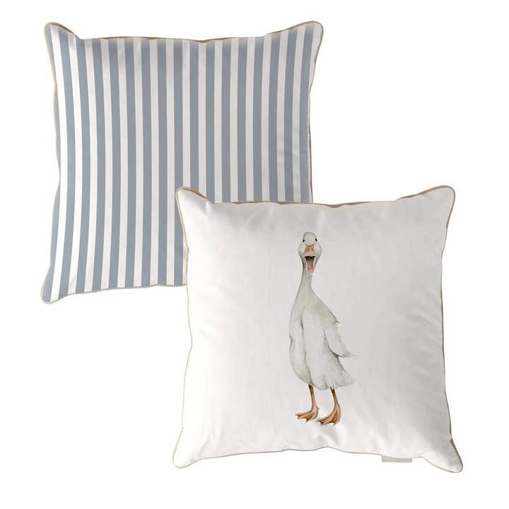 Duck Stripes blå kudde för wholesale av DEKORNIK