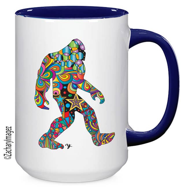 Tasse en céramique colorée Bigfoot 15 oz pour la vente par Zachary Imagez