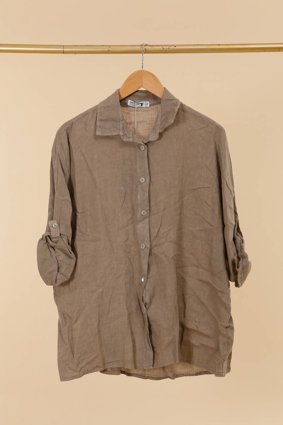 la maison des fibres naturelles - Wholesale Button Down Shirt - Women's - 620090u 100% linen shirt made in Italy17