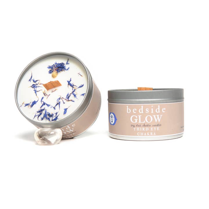 Third Eye Chakra Intention Candle - 8oz for wholesale by Bedside Glow
