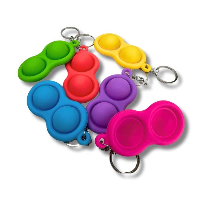ZKY Wholesale - Wholesale Fidget Toy - Kids - Pop Fidget Keychain, Stress Relief Toy
