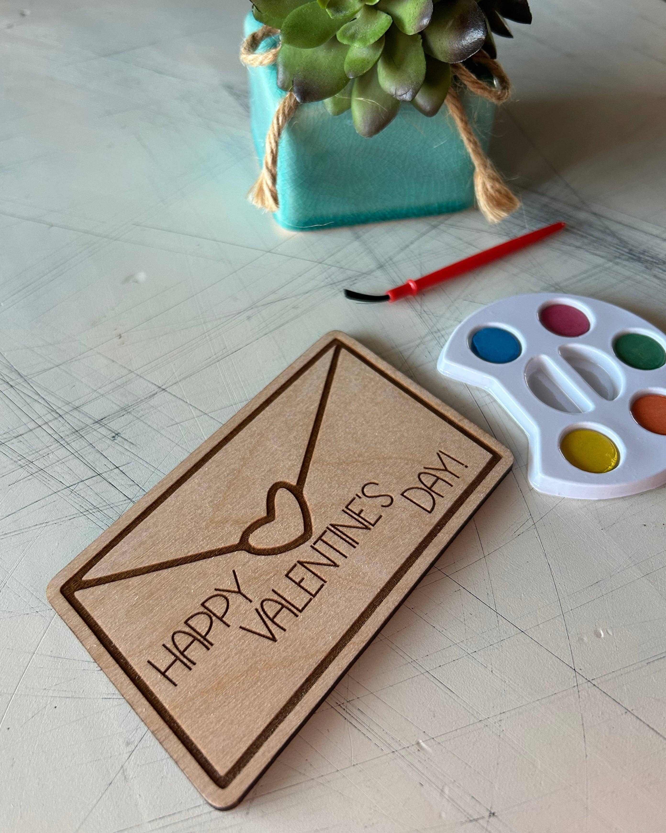 Novotny Designs - Wholesale DIY Craft Kit - Valentine's Day Mail Watercolor Craft Kit2