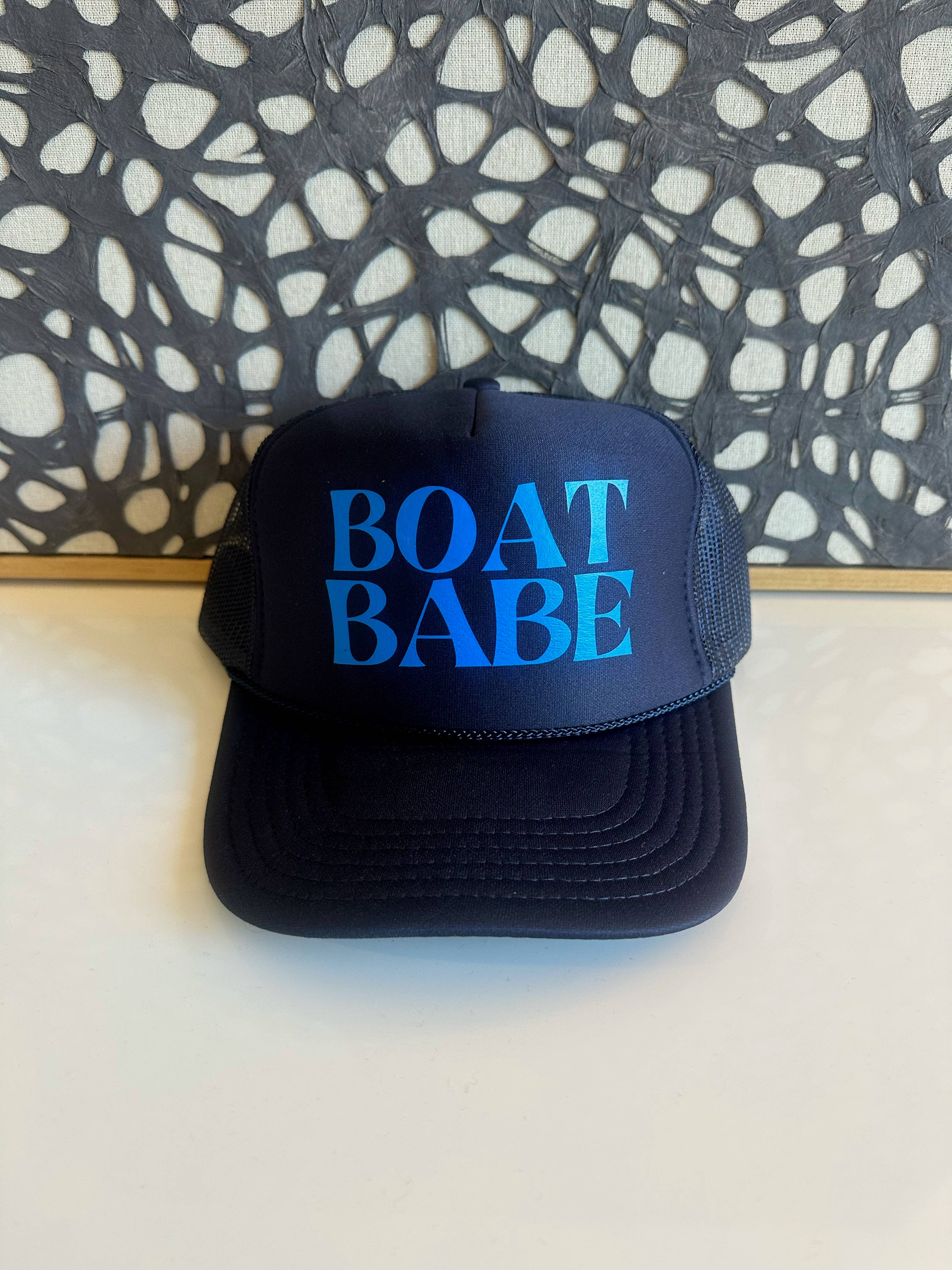 Arnie + Ollie - Wholesale Trucker Hat - Women's - Boat Babe - Navy Trucker1