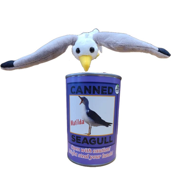 Matilda the Canned Seagull - Eco-Friendly and Recycled Gift for wholesale by Canned Gifts