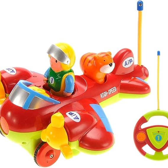 Cartoon RC Airplane for Kids (Red) for wholesale by AZ Trading & Import (Toys, RC Toys & More)