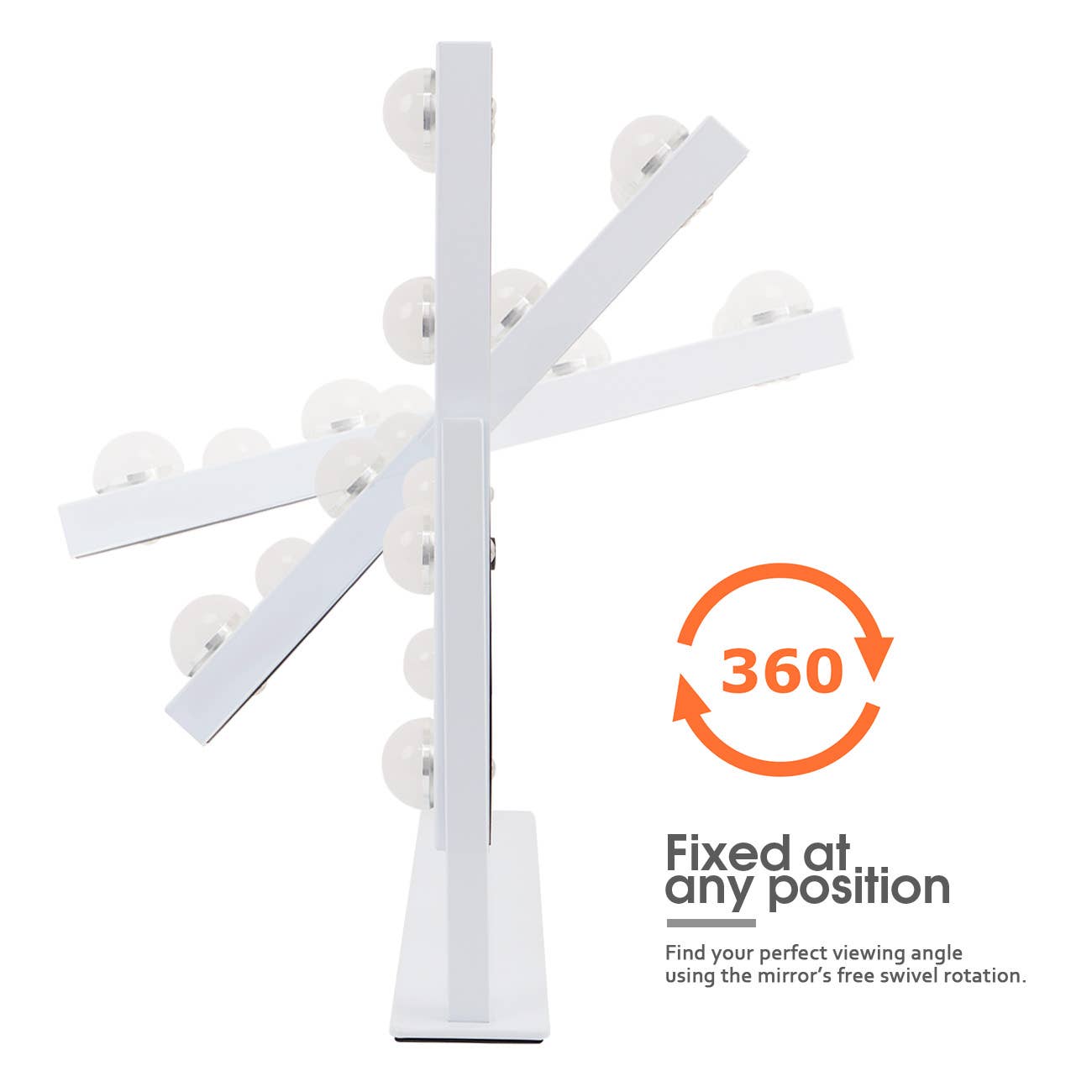 VANITII - Wholesale Make-upspiegeltje - Hollywood make-upspiegel met lichte make-upspiegel voor slaapkamer4