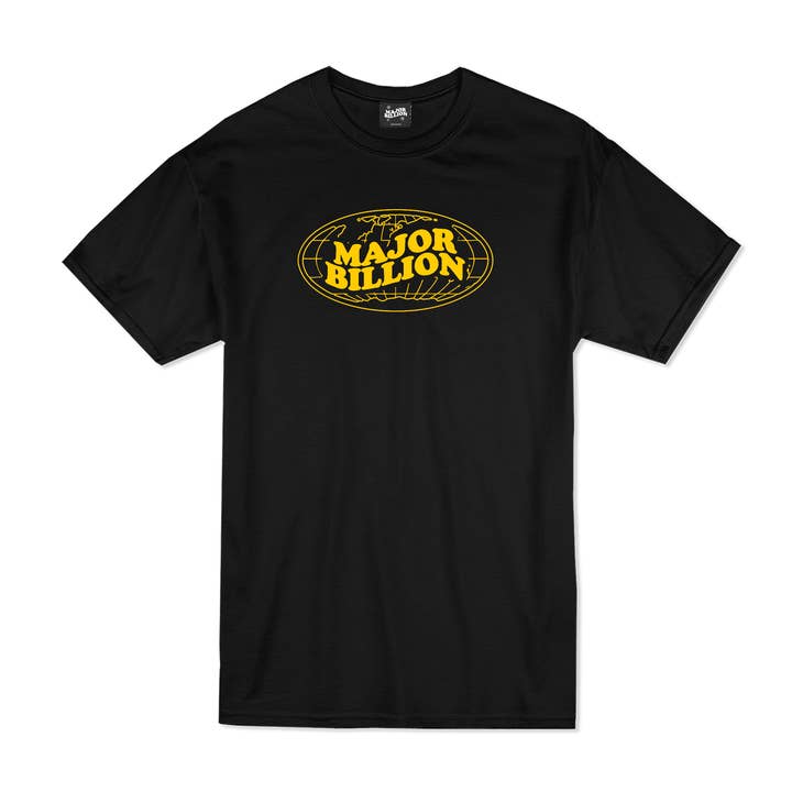 T-shirt Black - World Yellow pour la vente par MAJOR BILLION