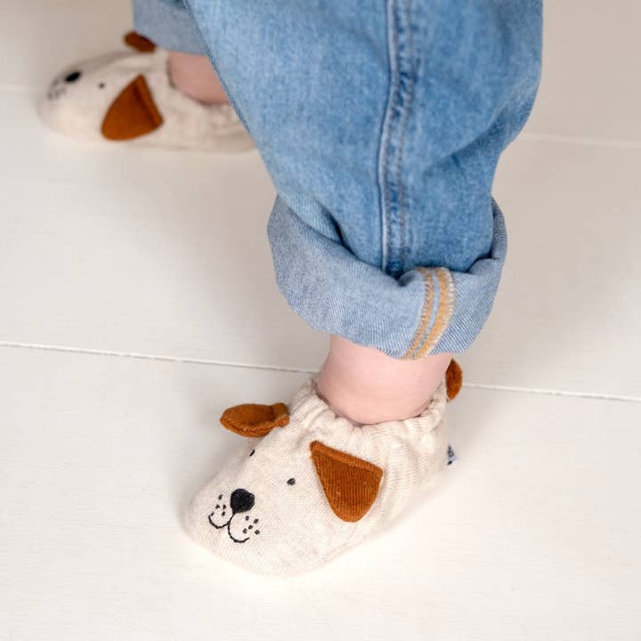 Sophie Home Ltd - Wholesale Booties - Baby - Cotton Knit Baby Booties - Dog