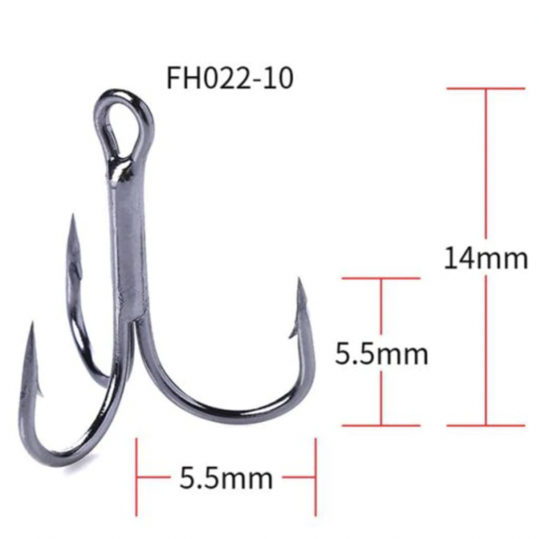 Outdoor Junction - Wholesale Outdoor Sign - (20) Carbon Steel 3-Prong Treble Fishing Hooks8