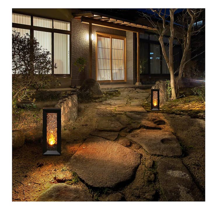 OutdoorSolarOutlet - Wholesale Outdoor/Lawn Light - Berkley Jensen 50 Lumen Solar LED Lanterns,Warm White & Candle Flickering-2 Pack