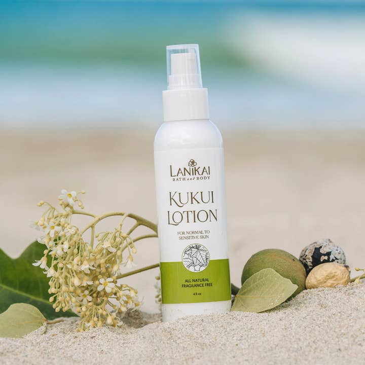 Lanikai Bath and Body - Wholesale Body Cream/Lotion - Hawaiian Kukui Nut Face and Body Lotion 4.5 oz