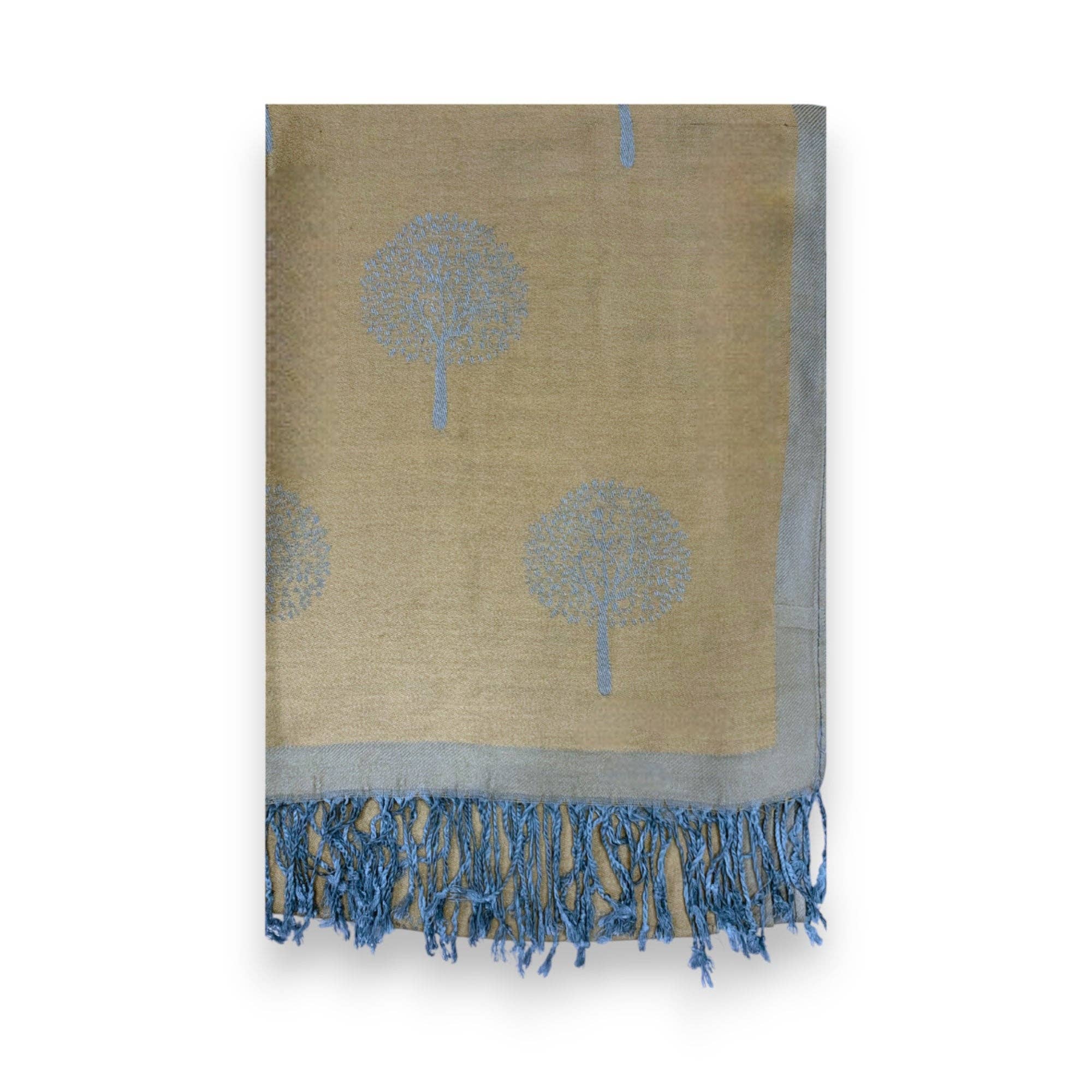 Lili Scarves (US Duty Free) – wholesale Scarf – Women's – Reversible Tree Print Pashmina Scarf13