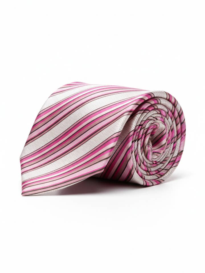 Pink Line Pattern Neck Tie – Classic & Elegant
for wholesale by Masculine Moda
