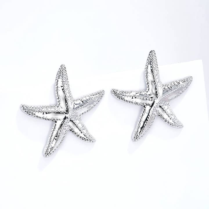 BYREN | ÉLINE L'ATELIER - Wholesale Dangle Earrings - Stainless steel star earrings 124AQ3871